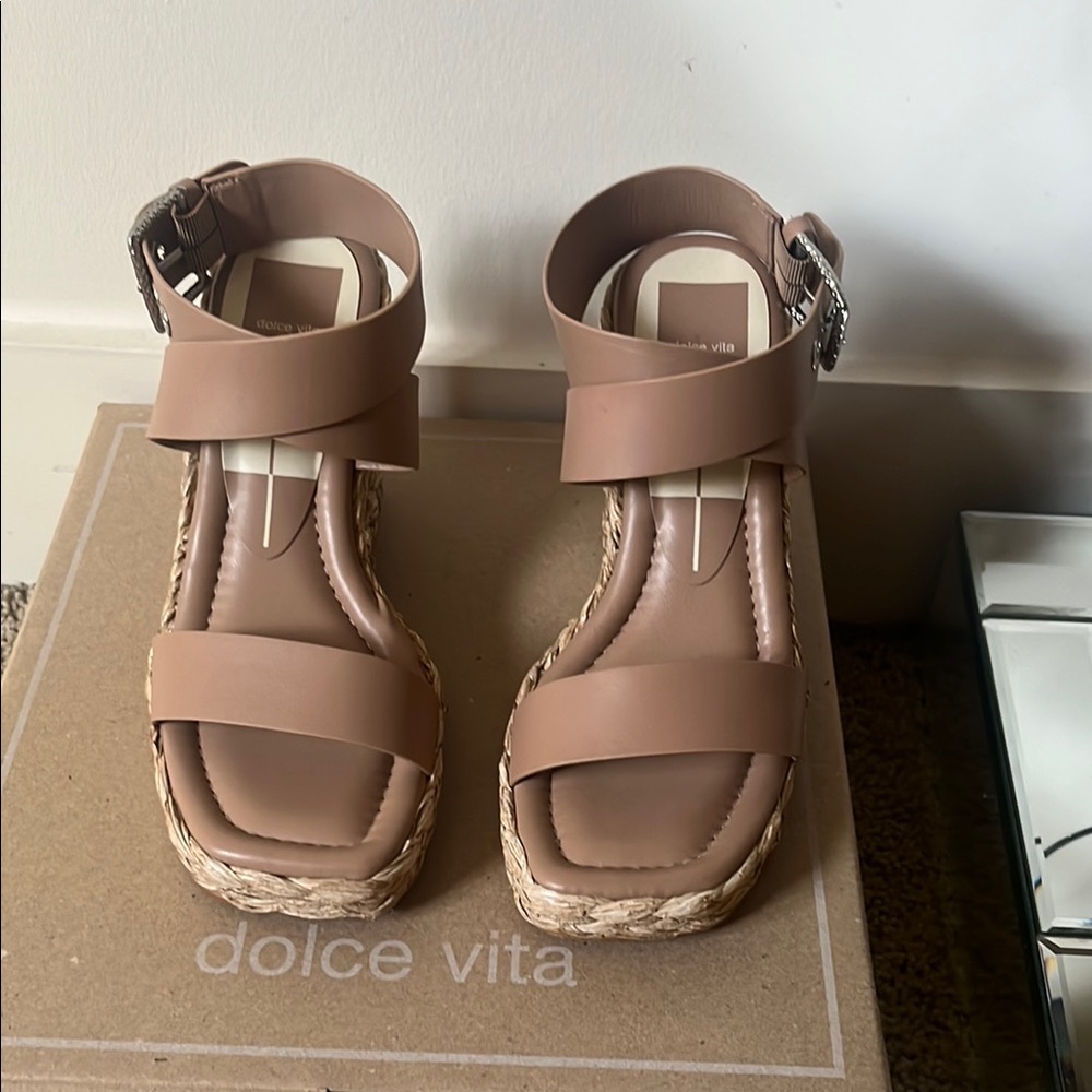 Dolce Vita Brown Espadrille Sandals